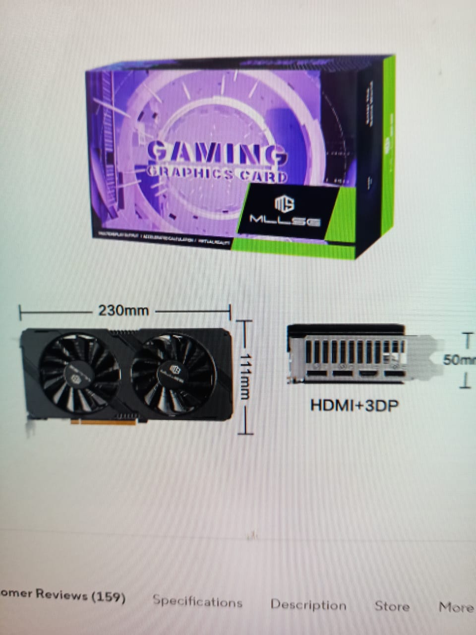 MLLSE AMD RX 5700 XT 8GB Graphics Card GDDR6 256Bit PCI-E 4.0×16 6+8Pin Radeon GPU Rx 5700XT Gaming Video Card Placa De Video